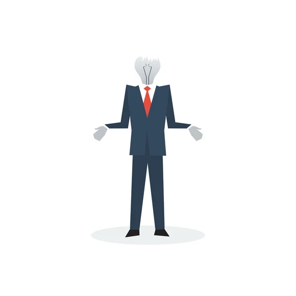 Empty head manager — Stock Vector
