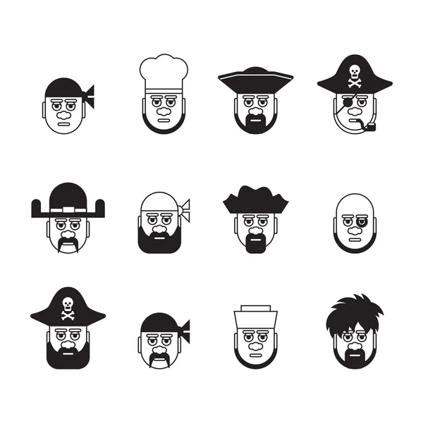 Pirate balhoofdstel — Stockvector