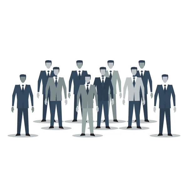 Una multitud de hombres de negocios — Vector de stock