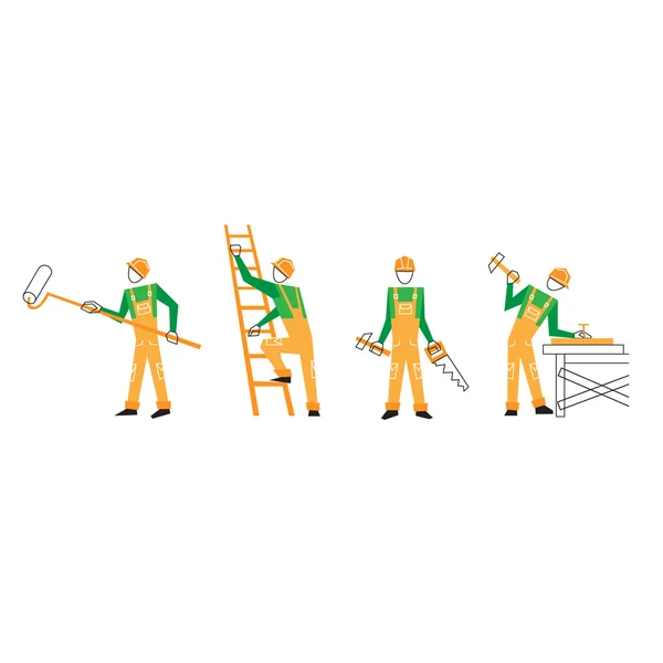 Home improvement worker — Stock Vector