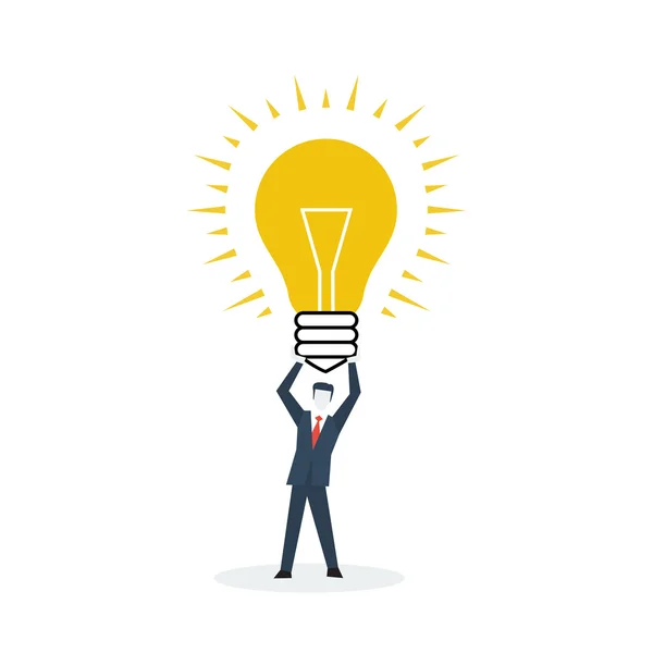 Manager idea bulb — Stock Vector