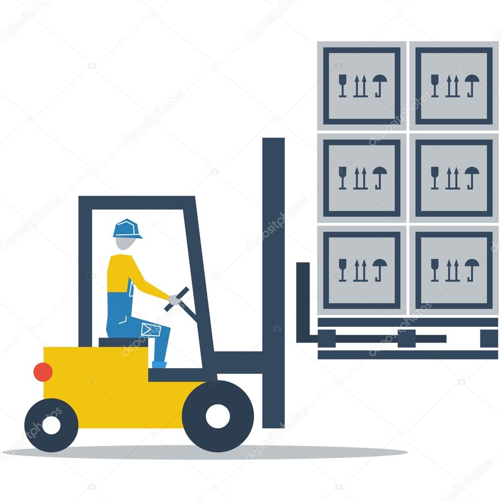 Fork truck driver