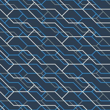 Geometrik Dikişsiz desen renk hatları