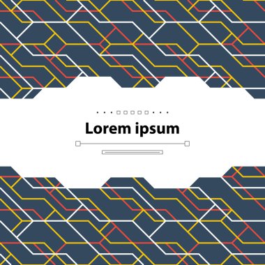 Geometrik Dikişsiz desen renk hatları