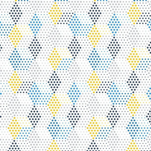 エレガントな点線の立方体のパターン — ストックベクタ