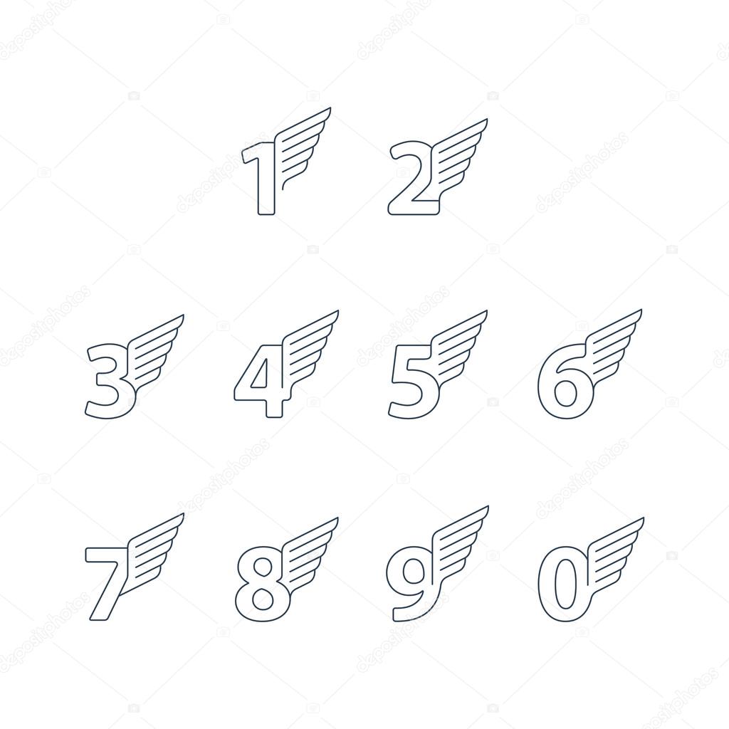 Elegant dynamic numbers with wings