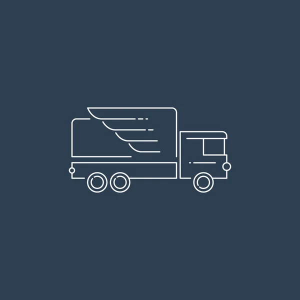 Truck transportation company — Stock Vector
