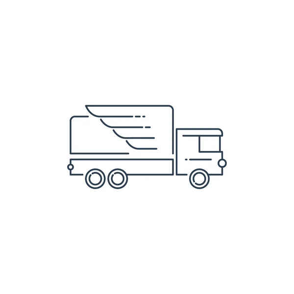 Empresa de transporte de camiones — Archivo Imágenes Vectoriales