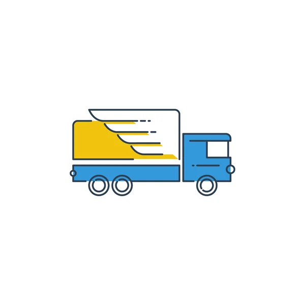 Azienda di trasporto camion — Vettoriale Stock
