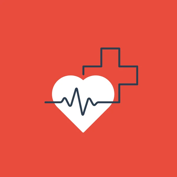 Medische logo.health zorg centrum — Stockvector