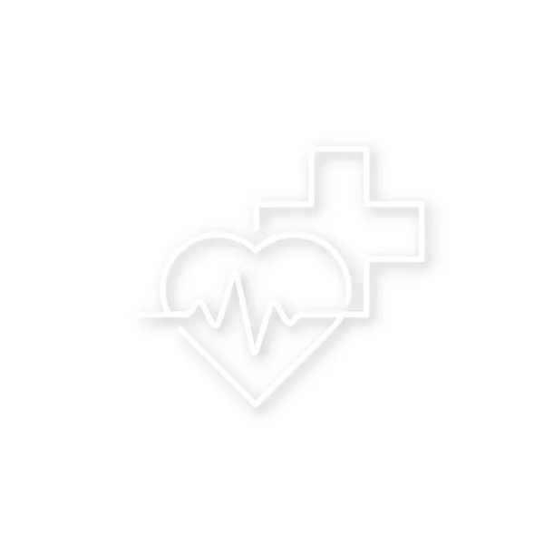 Centrum péče lékařská logo.health — Stockový vektor