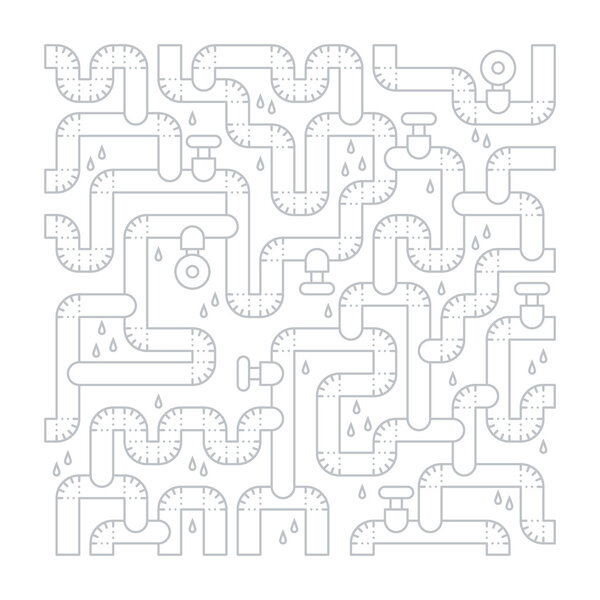 Bad plumbing. Pipe leakage.