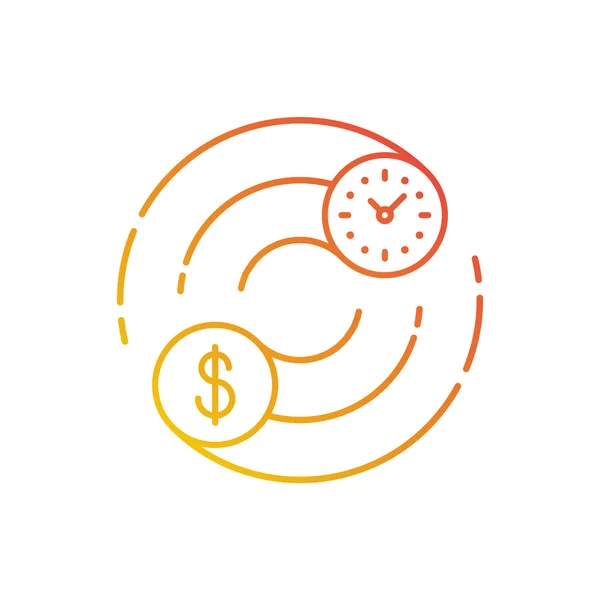 Time is money concept. — Stock Vector