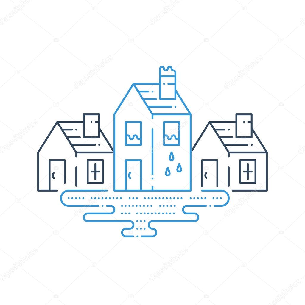 Country houses. Peaceful tiny village. Riverside cottages. Home stay