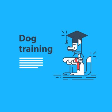 literally for dog training service clipart