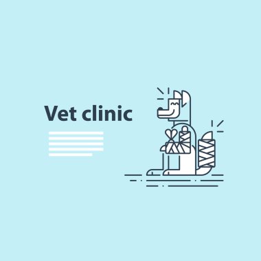 kırık pençe ve kuyruklu köpek