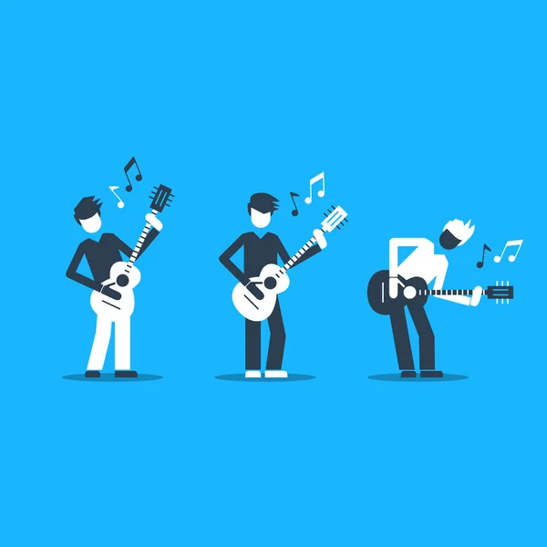 Actuación banda de jazz . — Vector de stock