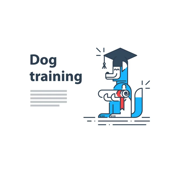 Littéralement pour le service d'entraînement de chien — Image vectorielle