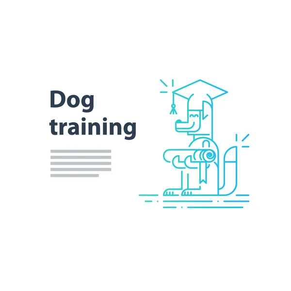 Literalmente para o serviço de treinamento de cães —  Vetores de Stock