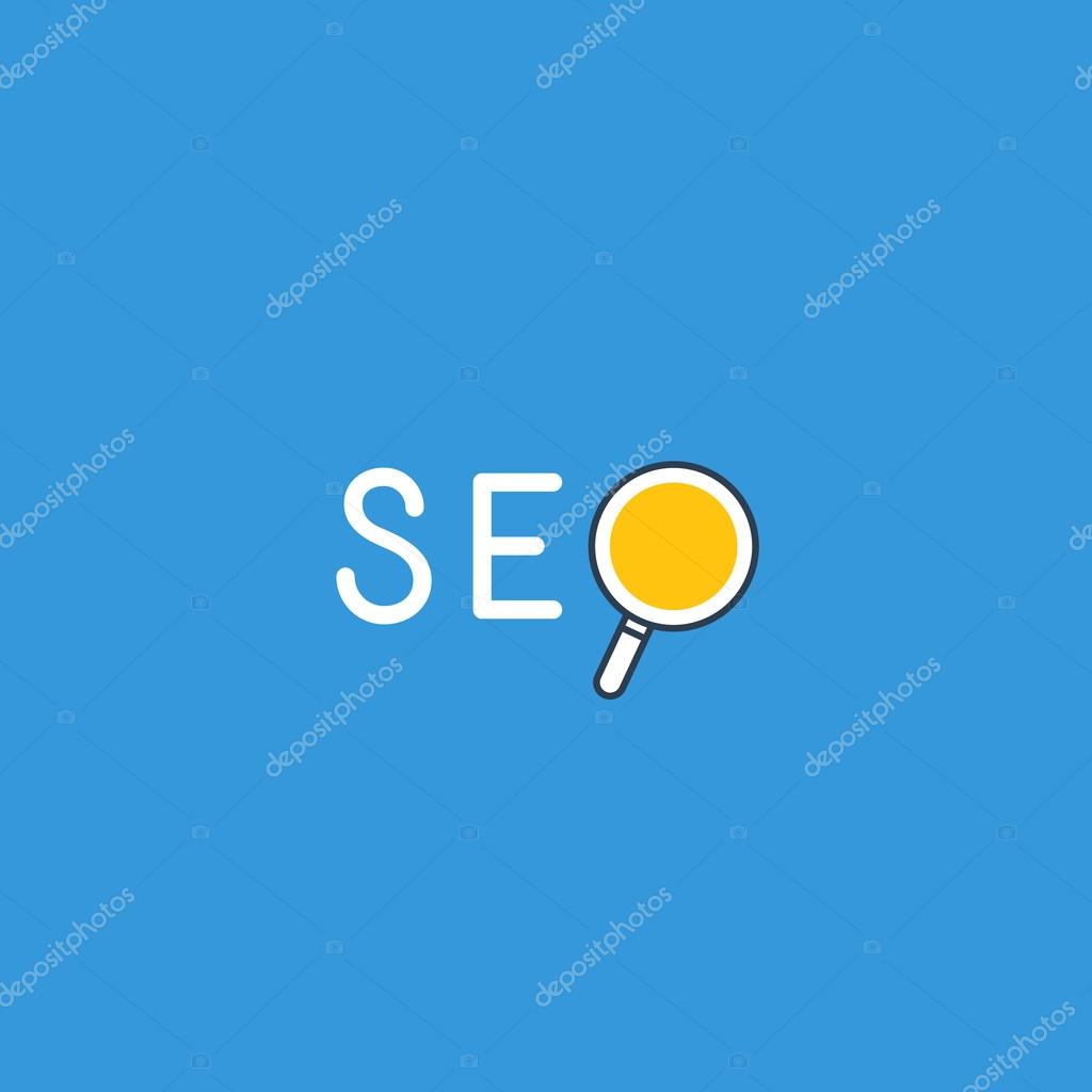 Search engine optimization logo. Search engine optimization logo. Vector design