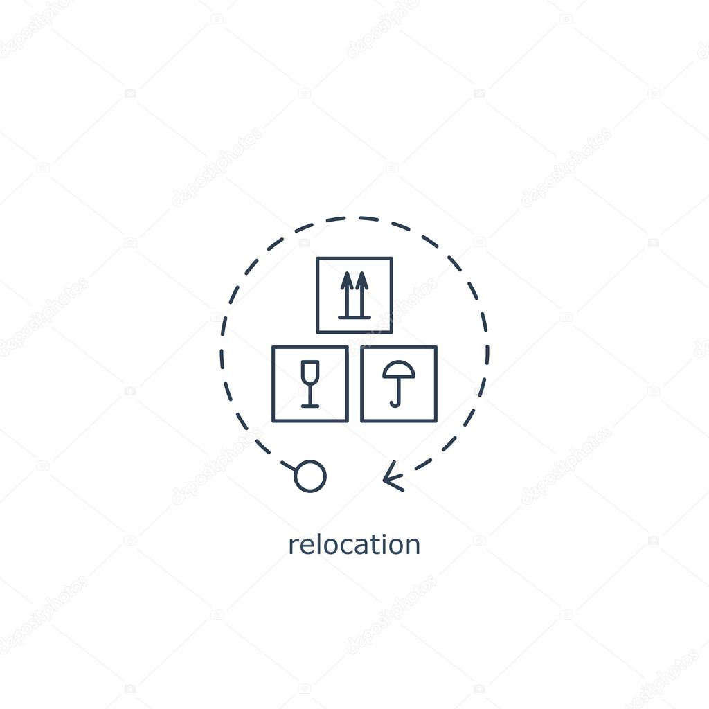 Cargo tracking, asset relocation, commodity turnover, logistics company logo.