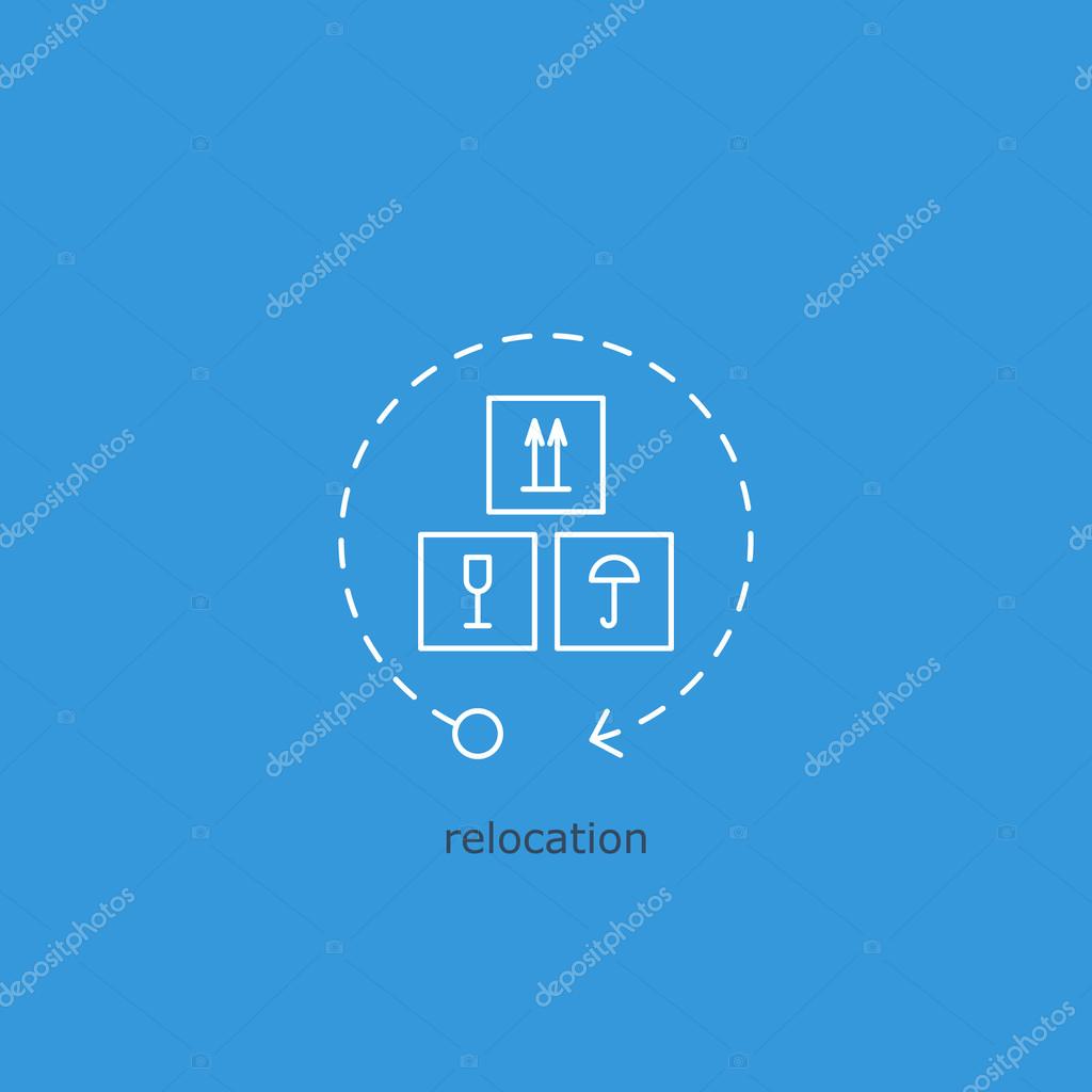 Cargo tracking, asset relocation, commodity turnover, logistics company logo.
