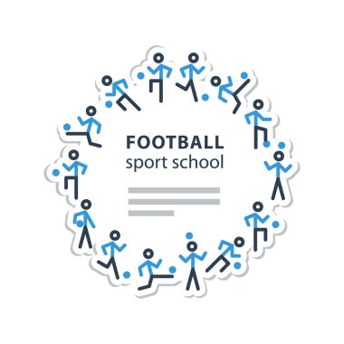 Futbol poster şablonu