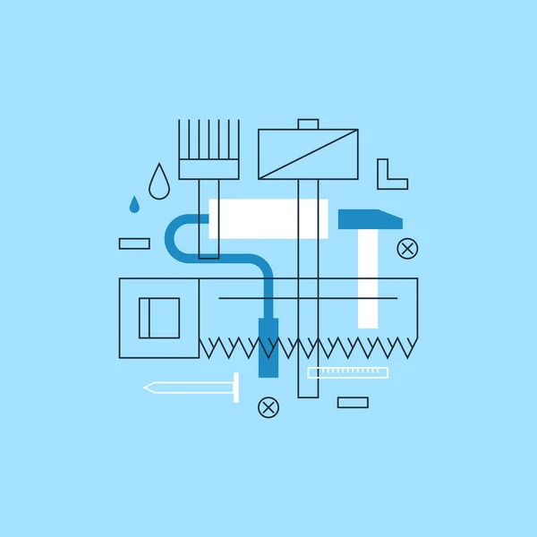 Ilustração do serviço de renovação —  Vetores de Stock