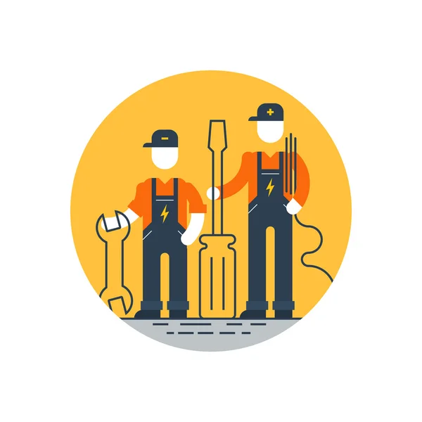 Technical repair men — Stock Vector