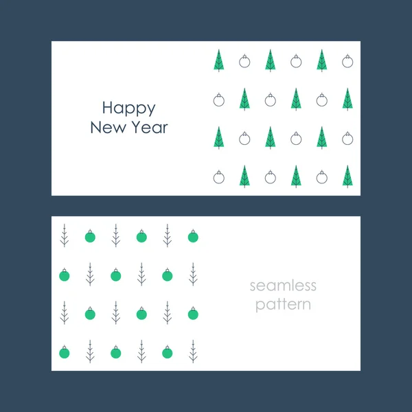 Cartes de Noël et Nouvel An — Image vectorielle
