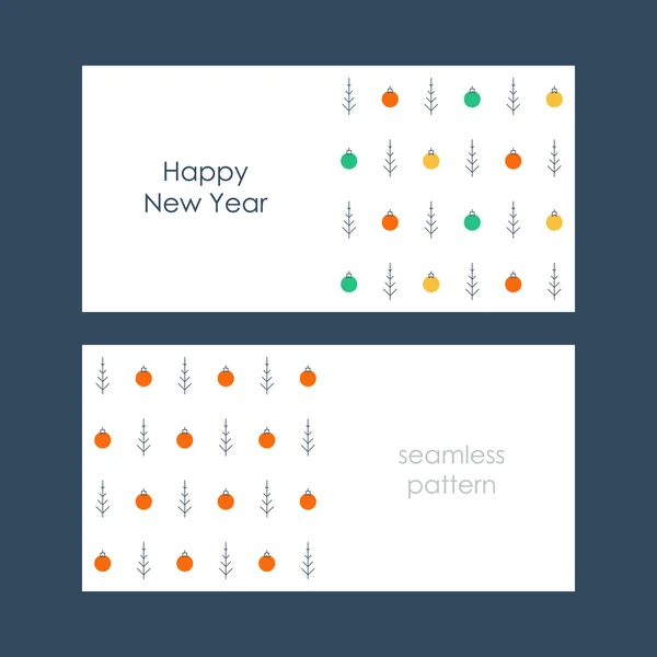 Vánoce a nový rok — Stockový vektor