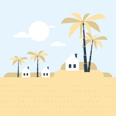 Güney arazi küçük köyde