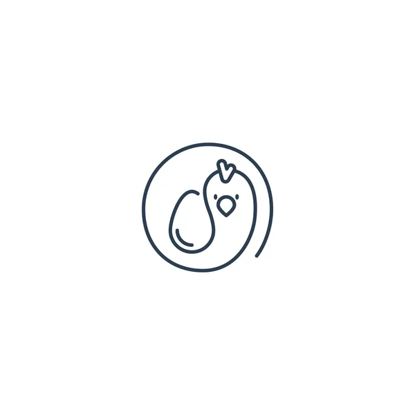 Logo zur Eierproduktion — Stockvektor