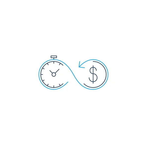 Idő money, megtakarítási számla fogalma — Stock Vector