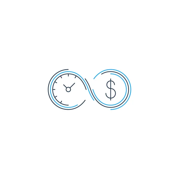 Idő money, megtakarítási számla fogalma — Stock Vector