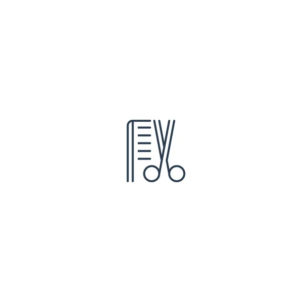 Κομμωτήριο μινιμαλιστική λογότυπο — Διανυσματικό Αρχείο
