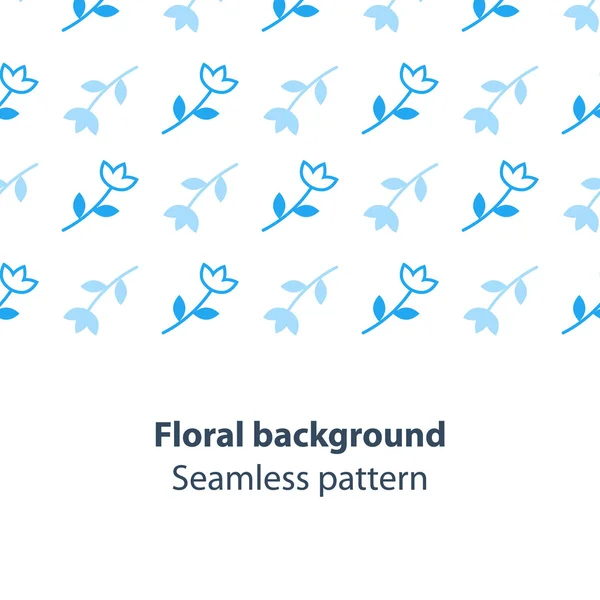 Modello di fiore senza soluzione di continuità — Vettoriale Stock