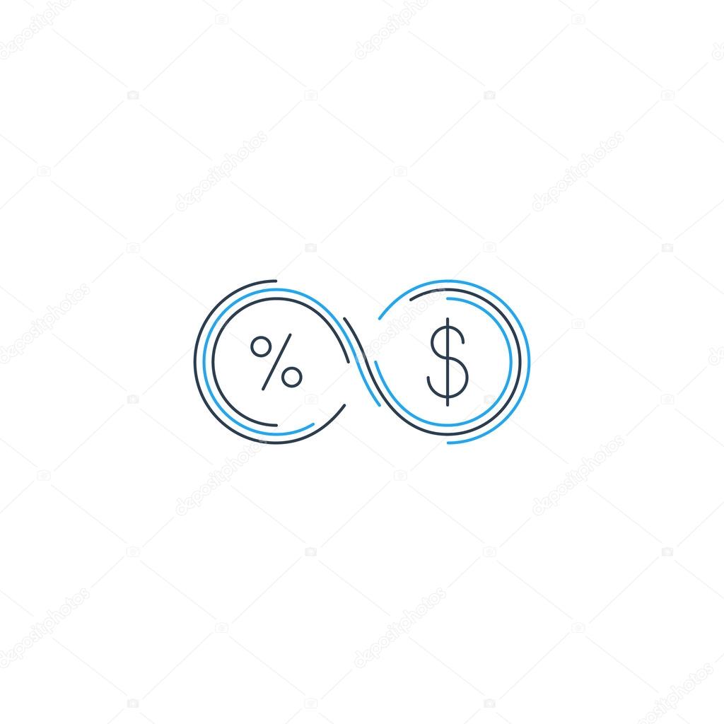 Time is money, savings account concept, vector illustration