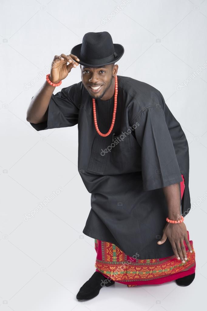 Man in black hat