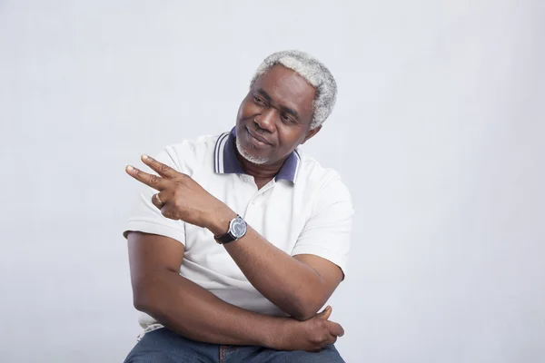 Yaşlı adam hareketleri el ile