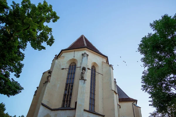 Sighisoara Roumanie Août 2019 Église Allemande Saxonne Sur Colline Dans — Photo