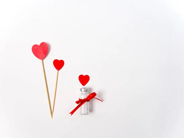 San Valentino e il concetto di vaccinazione — Foto Stock