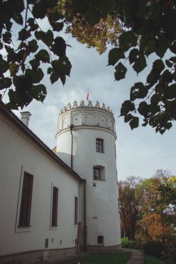 Polonya 'daki Przemysl şehrinin kalesinin manzarası