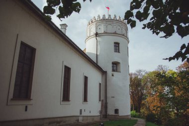 Polonya 'daki Przemysl şehrinin kalesinin manzarası