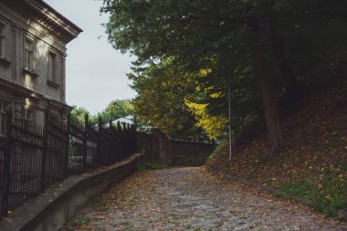  Przemysl 'de dar bir sokakta, Casimir Kalesi yakınlarında.