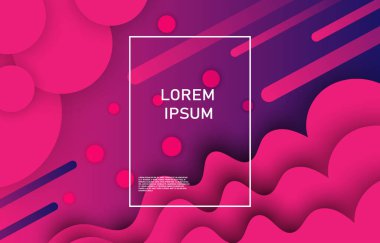 vektör gradyanı renkli geometrik arkaplan. Akışkan şekiller, kıvrımlı, dalga bileşimi EP1 illüstrasyonu