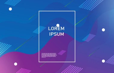 Çizim gradyanı bileşimi. Mavi ve mor geometrik arkaplan. EP.1. Reklam ve diğer işler için kullanılır.