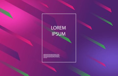 çizgi gradyanı parlak trend renkleri yaratıcı tasarım grafikleri. Broşürler, reklamlar ve diğer etkinlikler için kullanılıyor..