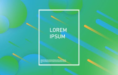 Duvar kağıdı yeşil ve mavi gradyan. kıvrımlı, dalgalı soyut bir arka plan. Reklam dekorasyonu için kullanılır.