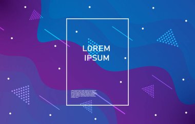 Gradyan şekiller bileşimi. Mavi ve mor geometrik arkaplan. EP2. Reklamlar, el ilanları, kitap kapakları gibi çeşitli işlerde kullanılır..